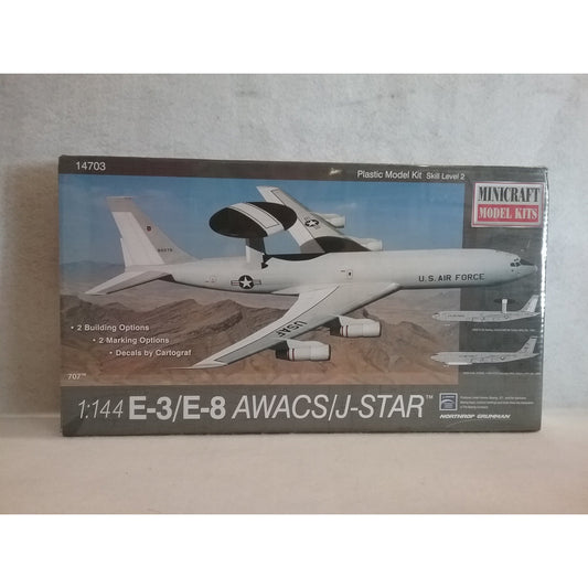 1/144 Scale Minicraft #14703 E-3/E-8 AWACS/J-Star