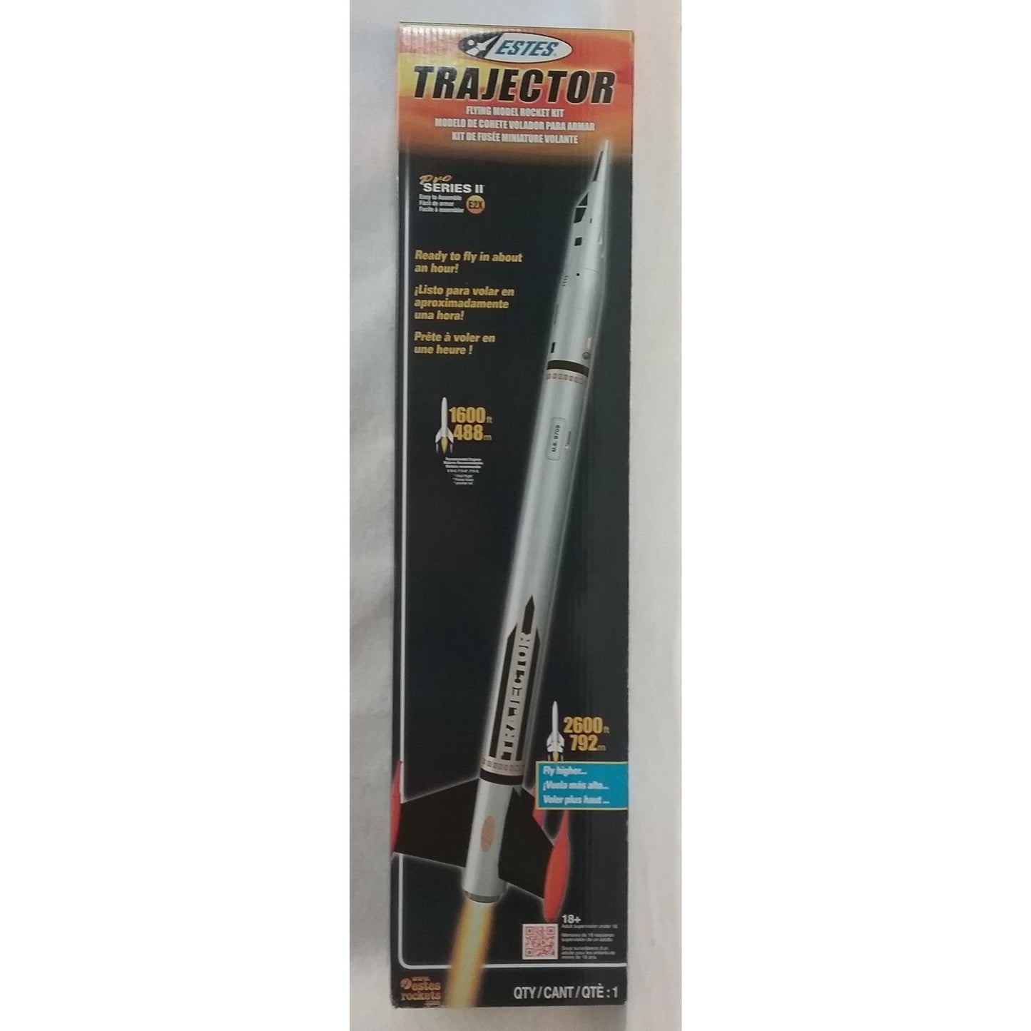 Estes Flying Model Rocket Kit Trajector