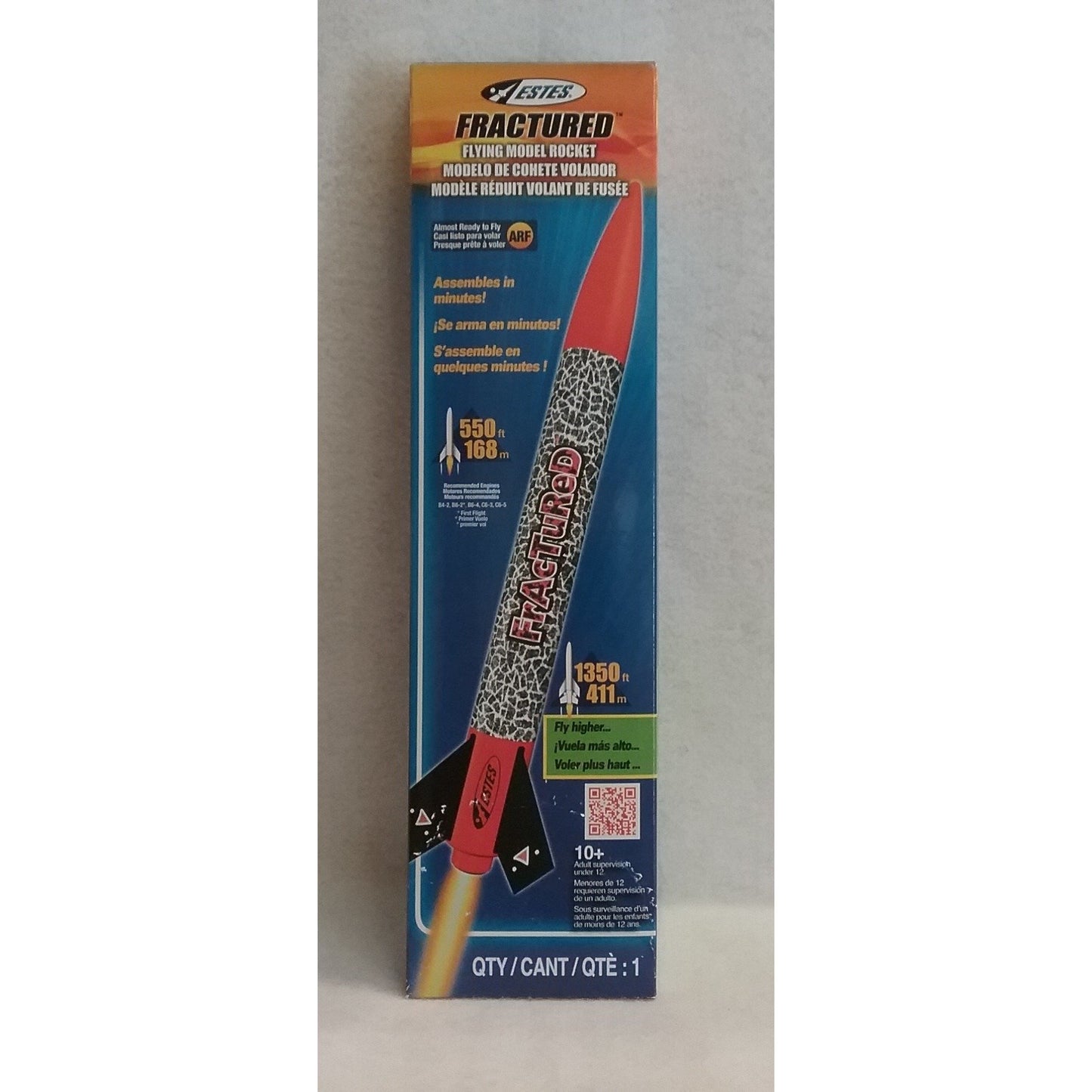 Estes Flying Model Rocket Kit Fractured