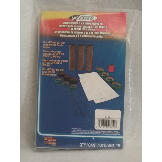 Estes Model Rocket D And E Engine Mount Kit