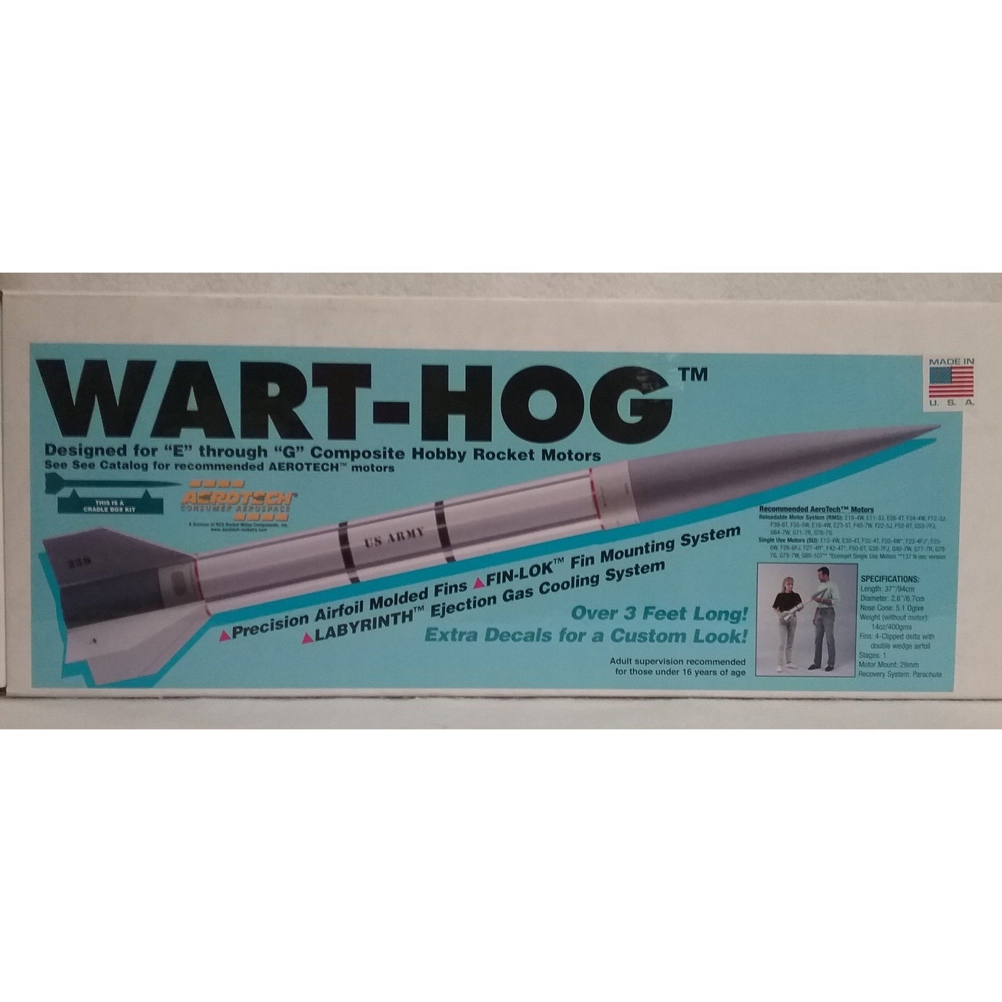 Aerotech Flying Model Rocket Kit   89018 Wart-Hog