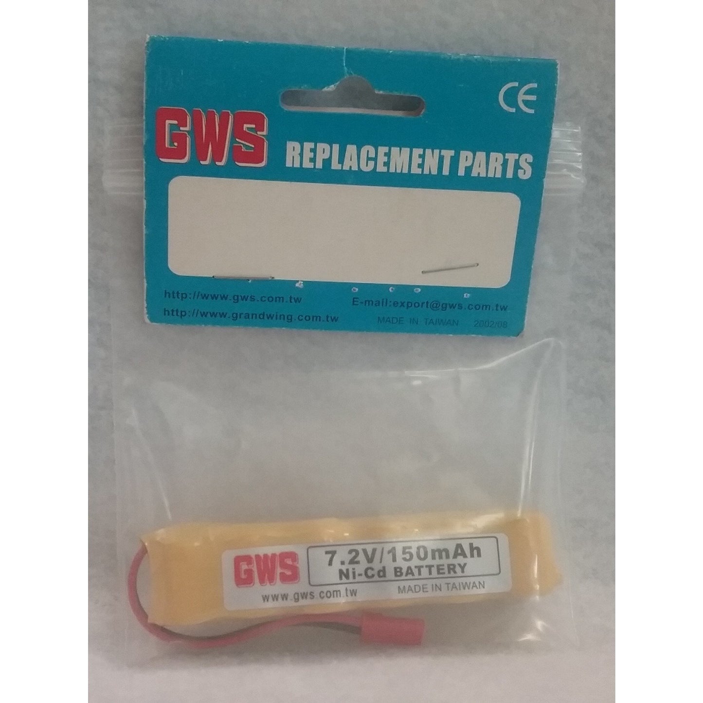 Grand Wing GWSBP6N150 7.2V 150mAh Ni-Cd Battery
