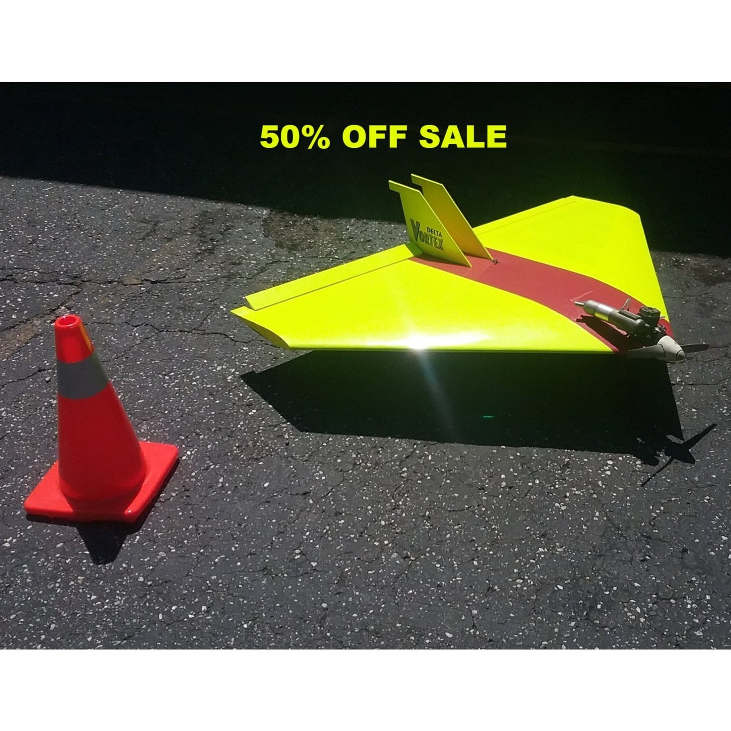 50% OFF SALE !!!-Delta Vortex RC Plane With OS.92 Motor