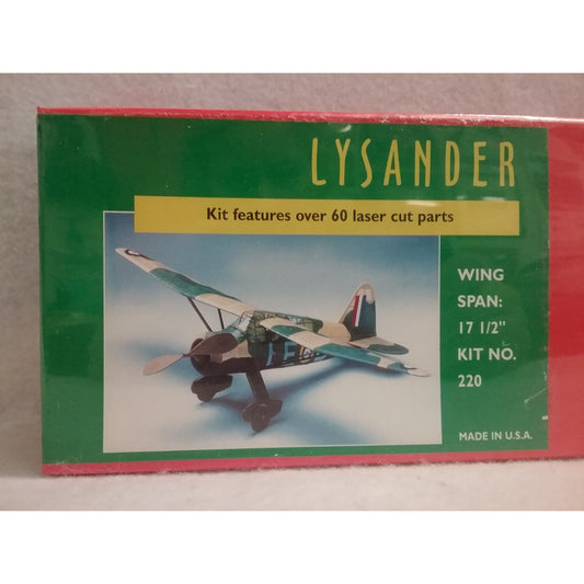Dumas Aircraft  Kit No.220  Lysander  Flying Model