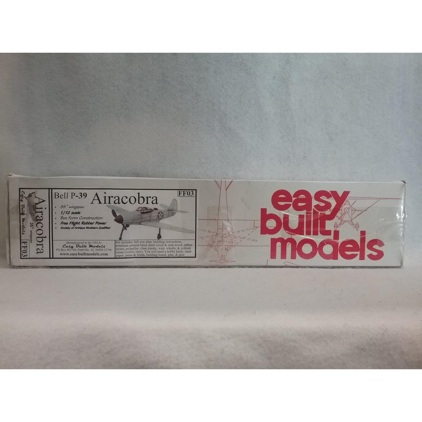 Easy Built Models  Kit No.FF03  Bell P-39 Airacobra  Flying Model
