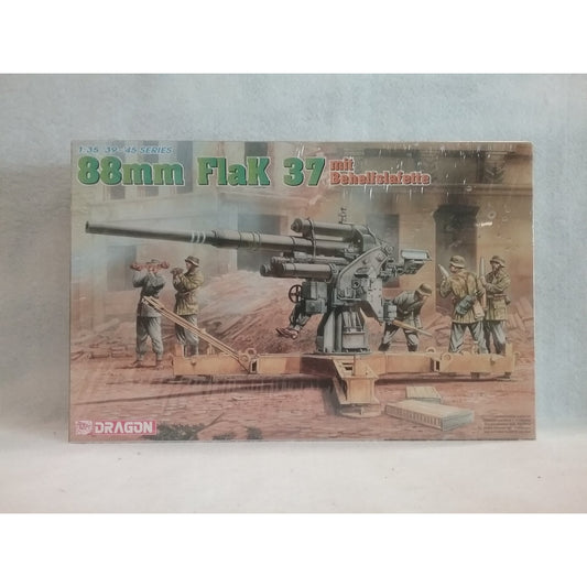 1/35 Scale Dragon Kit No.6523   88mm Flak 37 mit Behelfslafette