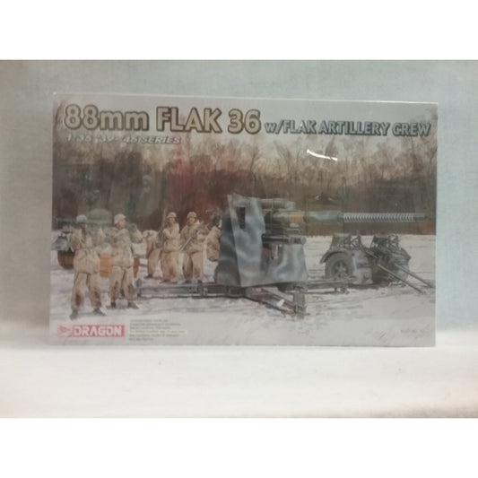 1/35 Scale Dragon No.6260 88mm Flak 36 With Flak Artillery Crew