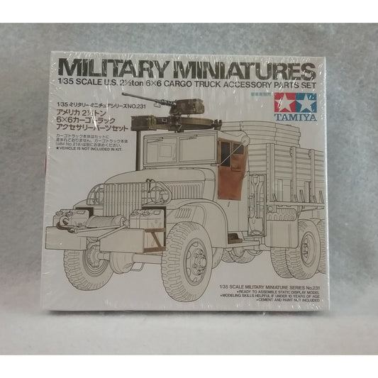 1/35 Scale Tamiya No.35231 US 2 1/2 Ton 6x6 Cargo Truck Accessory Parts Set