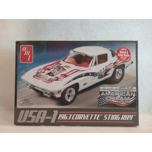 1/25 Scale AMT No.AMT909/12 USA-1 1963 Corvette Sting Ray