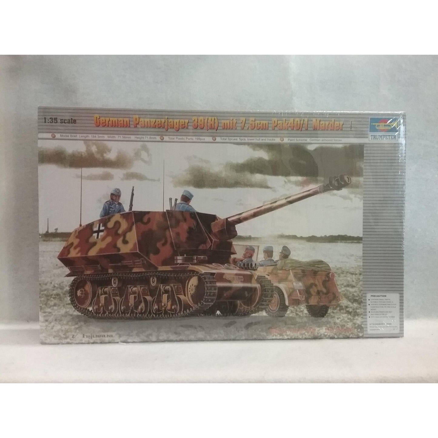 1/35 Scale Trumpeter No.00354 German Panzerjager 39(H) mit 7.5cm Pak40/1 Marder