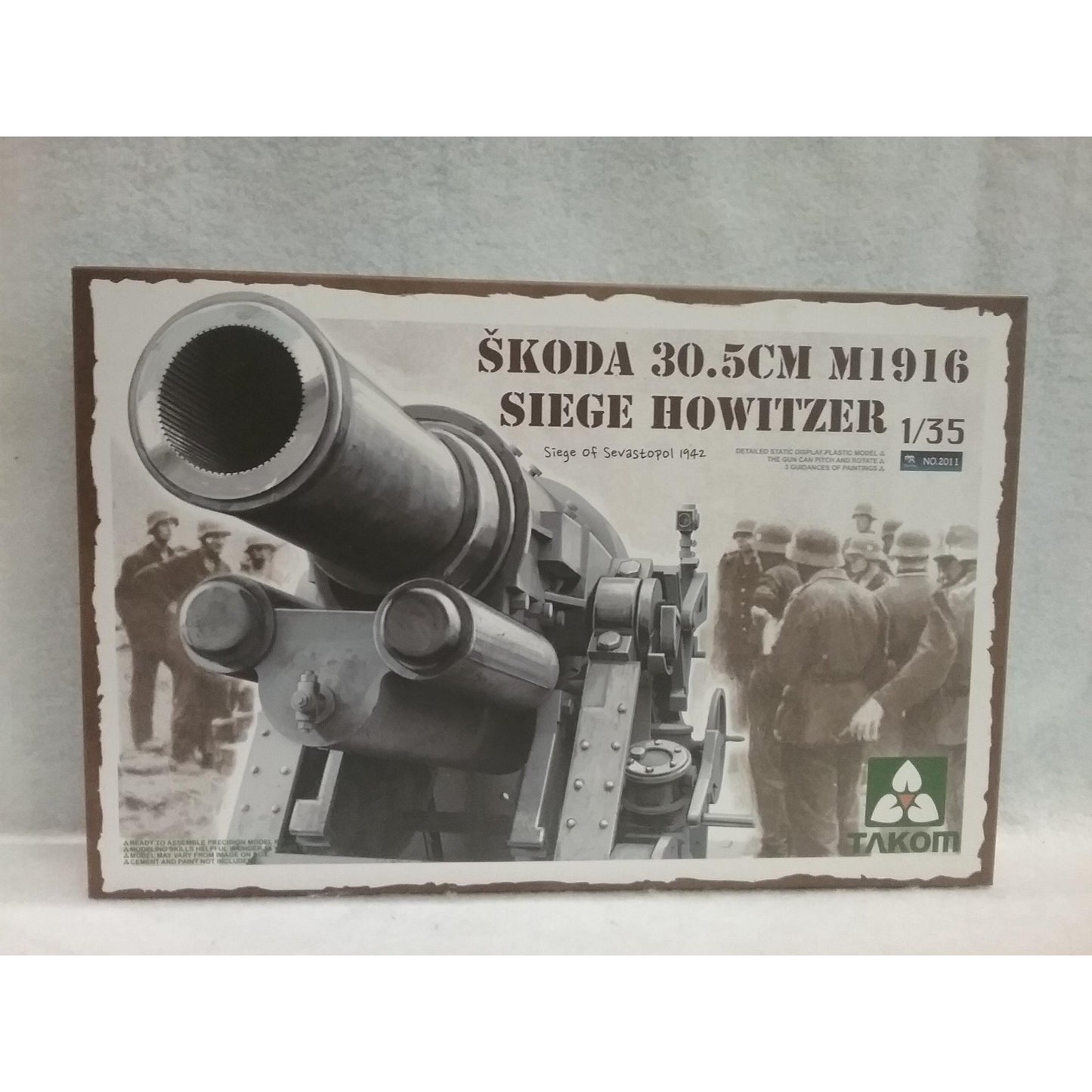 1/35 Scale Takom No.2011 Skoda 30.5cm M1916 Siege Howitzer