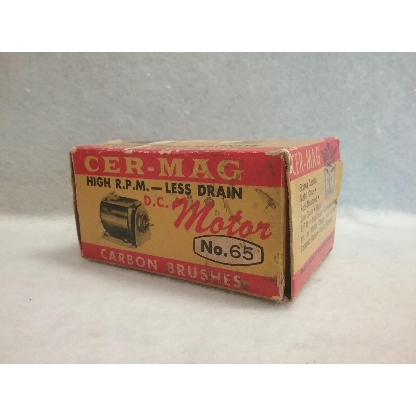 Cer-Mag No. 65 DC motor with carbon brushes