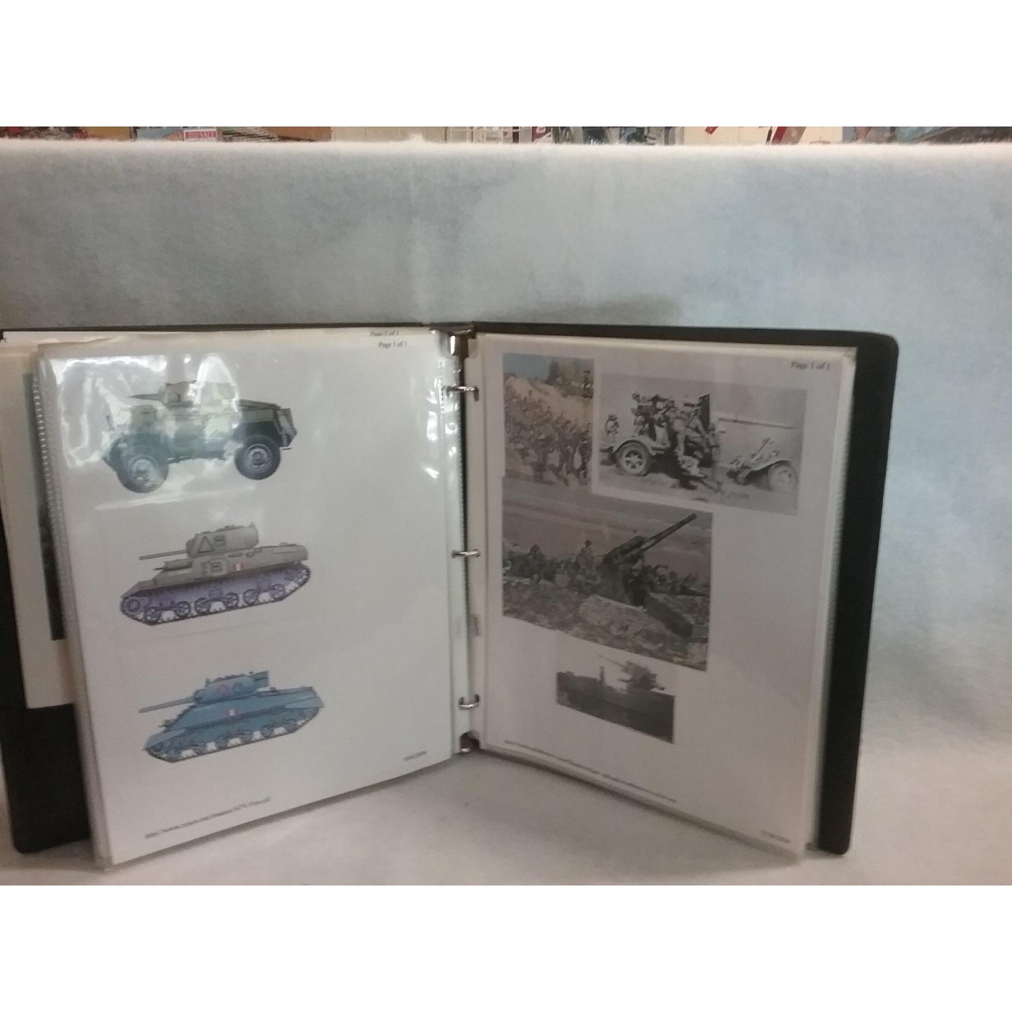 WWll German Ground Military Unit Homemade Reference Manual with pictures and spe