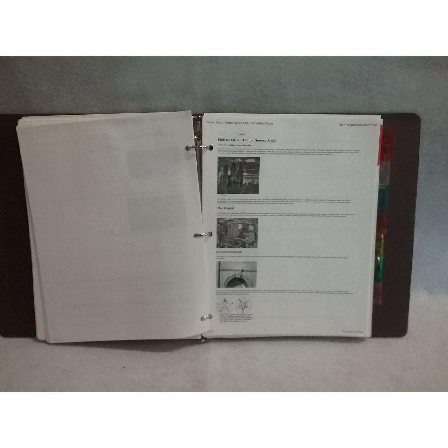 Sinister Sites around the World Homemade Reference Manual with pictures and spec