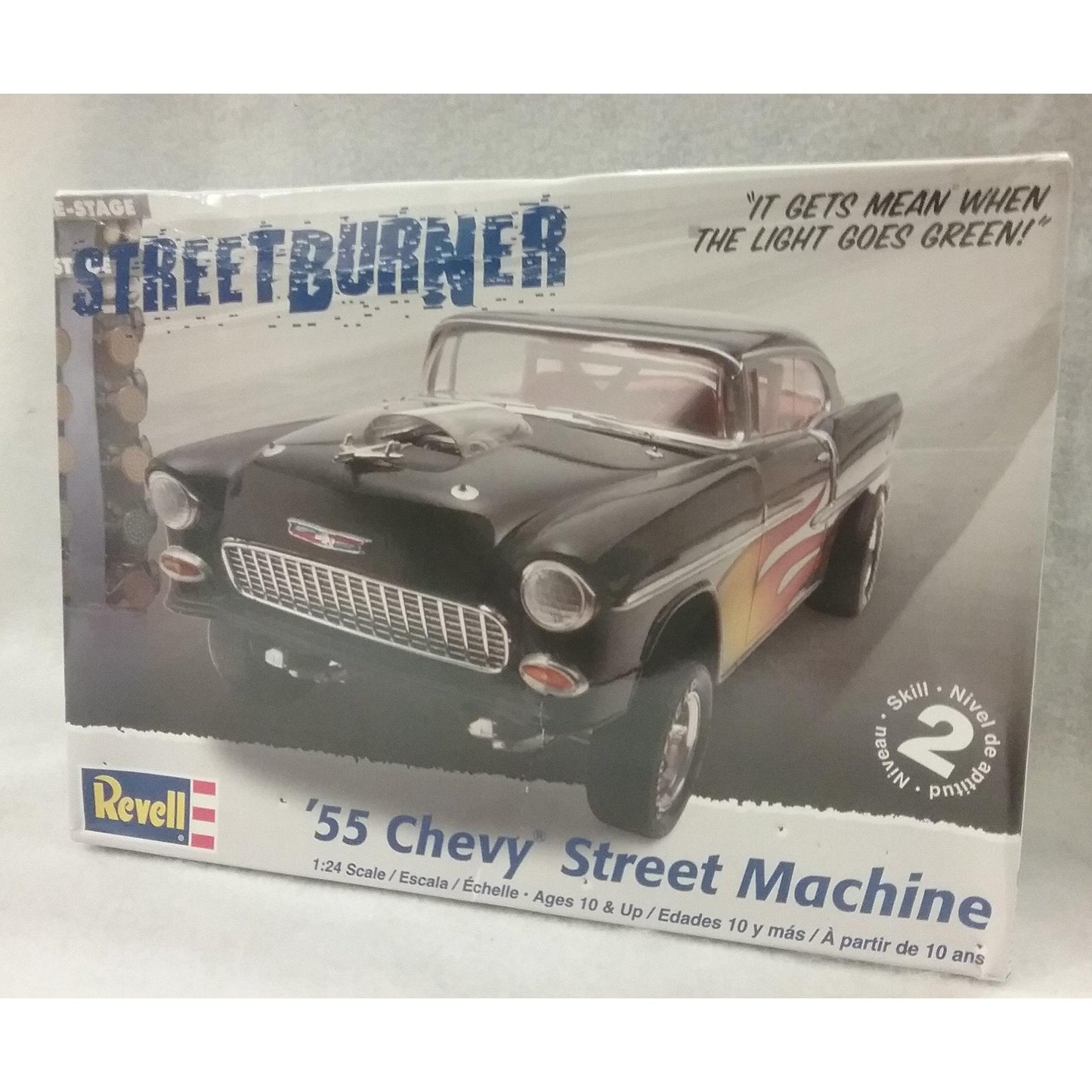 1/24 Scale  Revell No.85-2211   '55 Chevy Street Machine "Street Burner"