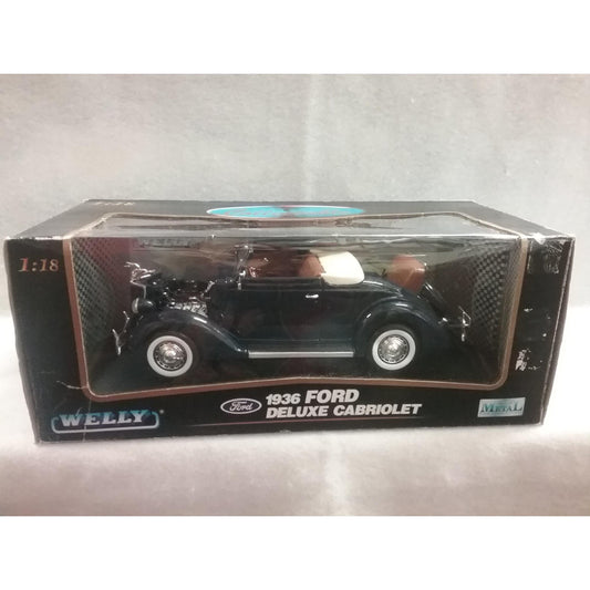 1/18 Scale Welly No.9867W 1936 Ford Deluxe Cabriolet