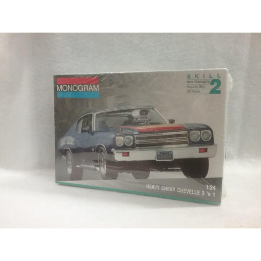 1/24 Scale Monogram No.2715 Heavy Chevy Chevelle 3'n 1