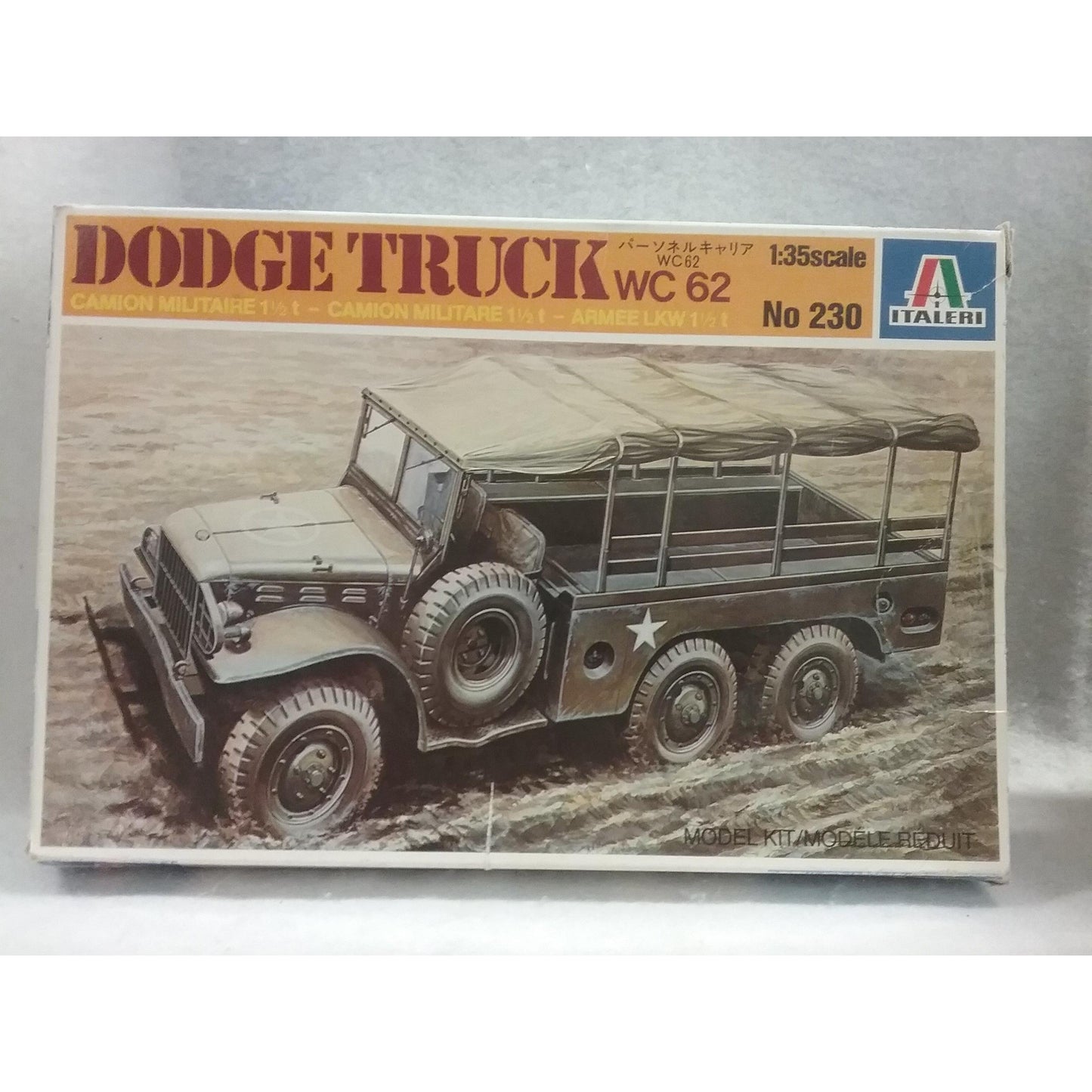 1/35 Scale Italeri No.230  Dodge Truck WC 62