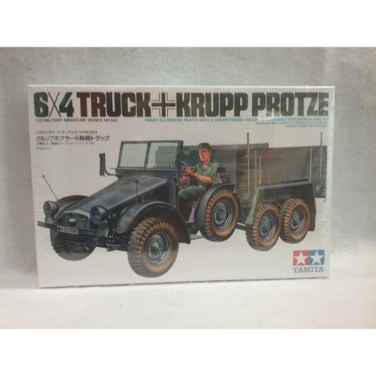 1/35 Scale Tamiya No.35104 6X4 Truck Krupp Protze