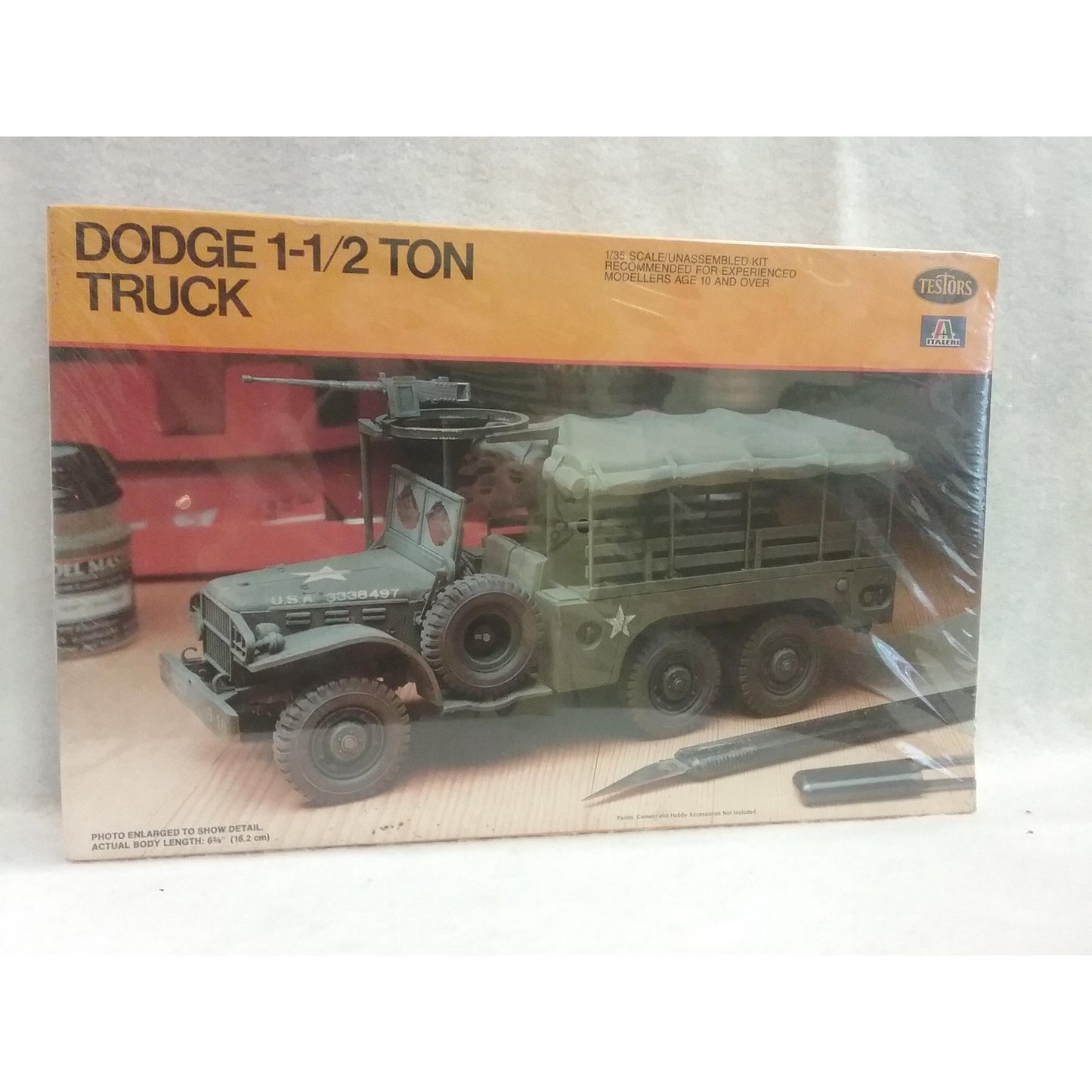 1/35 Scale Testors No.771 Dodge 1 1/2 Ton Truck