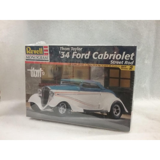 1/24 Scale Revell, Monogram No.85-7647  Thom Taylor's '34 Ford Cabriolet Street