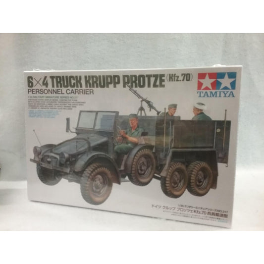 1/35 Scale Tamiya No.317 6x4 Truck Krupp Protze (Kfz.70) Personnel Carrier