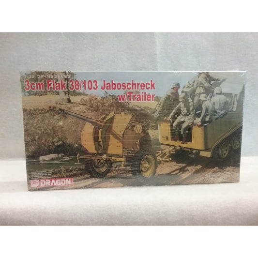 1/35 Scale Dragon No.6353 3cm Flak 38/103 Jaboschreck W/Trailor