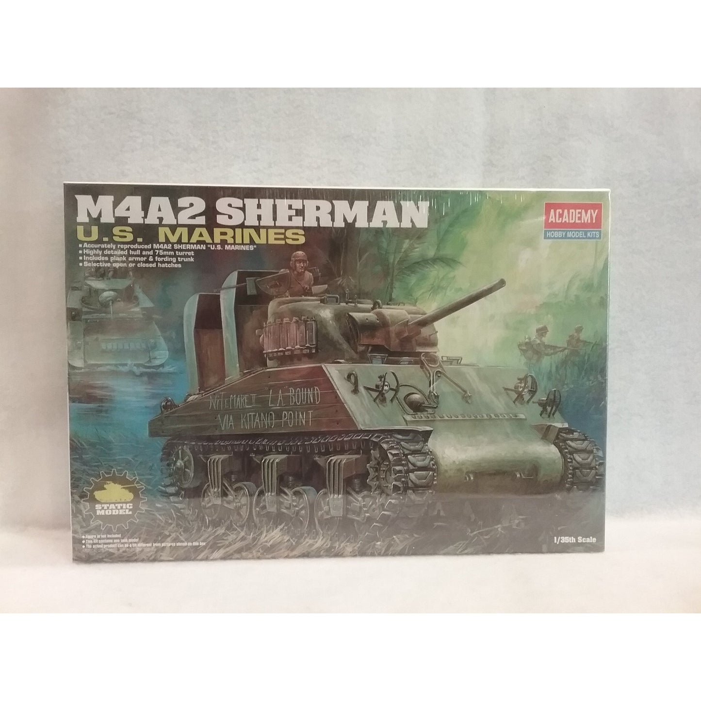 1/35 Scale Academy No.13203 M4A2 Sherman "U.S. Marines"