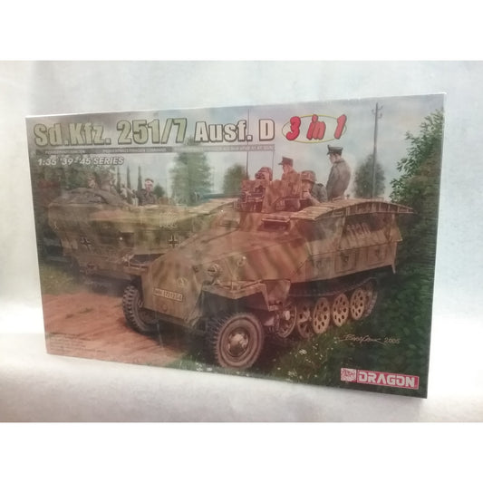 1/35 Scale Dragon No.6223 Sd.Kfz.251/7 Ausf. D 3 in 1