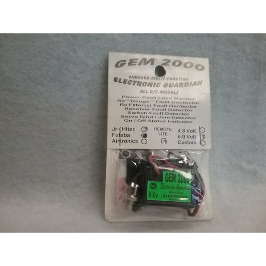 Futaba GEM 2000 Multi-Function Electronic Guardian 6.0 Volt Fault Detector Wit