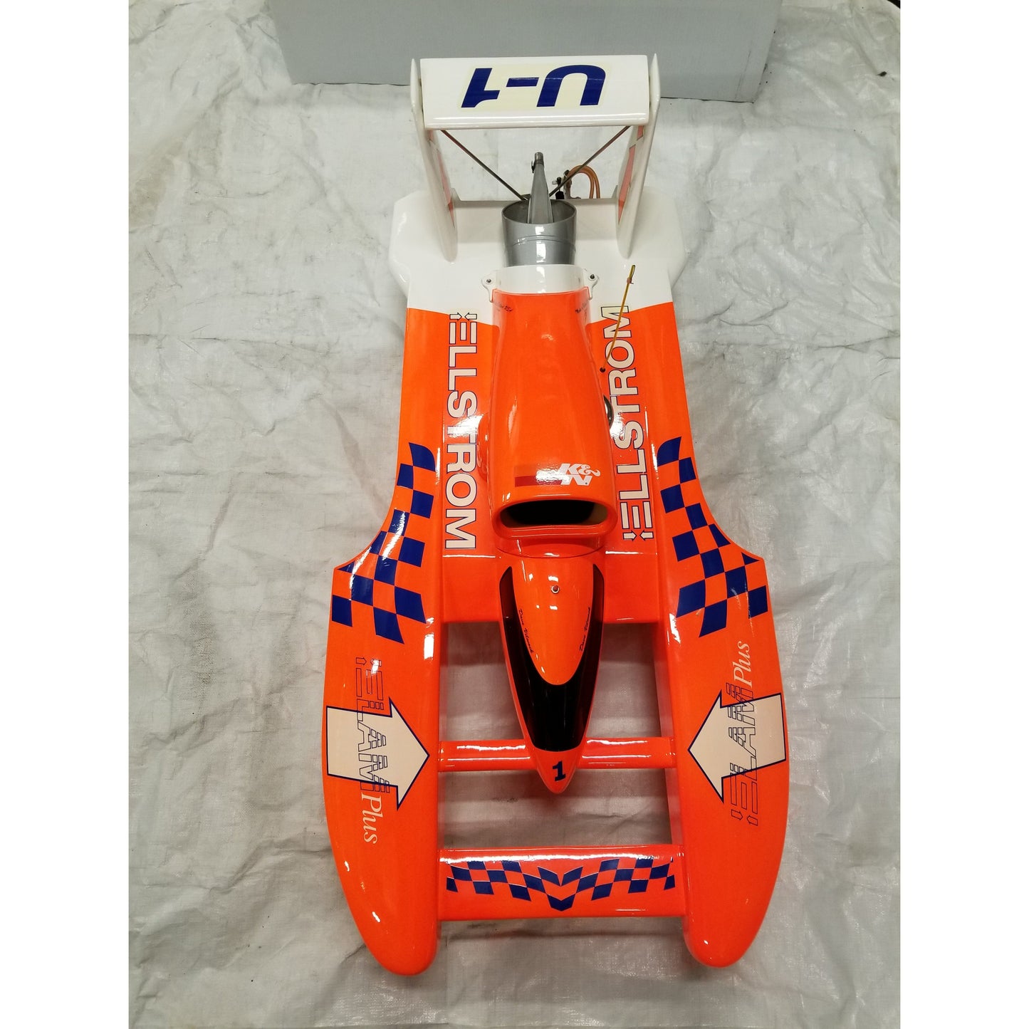 Custom Built Dave Wilwock U-16 Pro Boat RC Miss Ellstrom Elam Plus Hydroplane RT