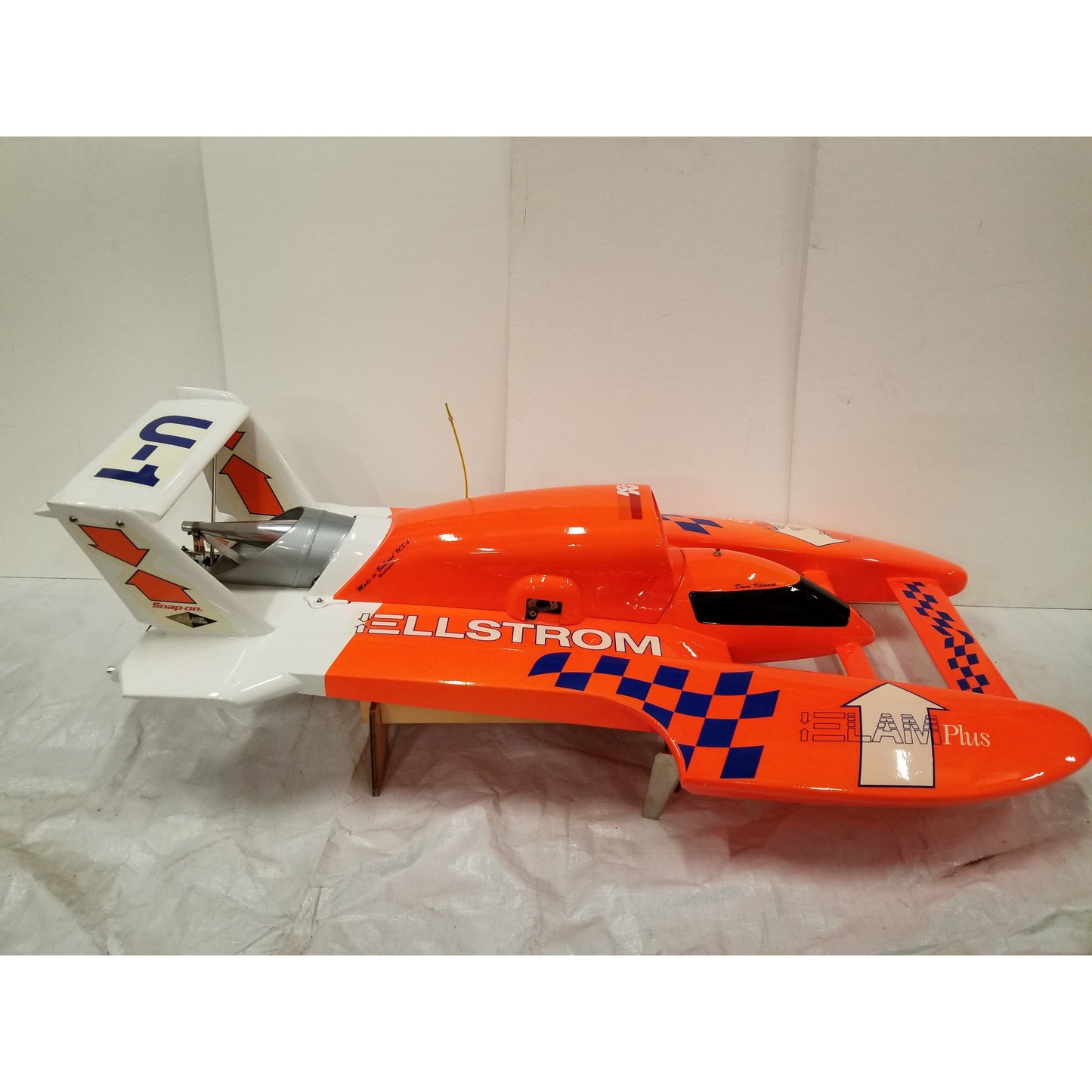 Custom Built Dave Wilwock U-16 Pro Boat RC Miss Ellstrom Elam Plus Hydroplane RT