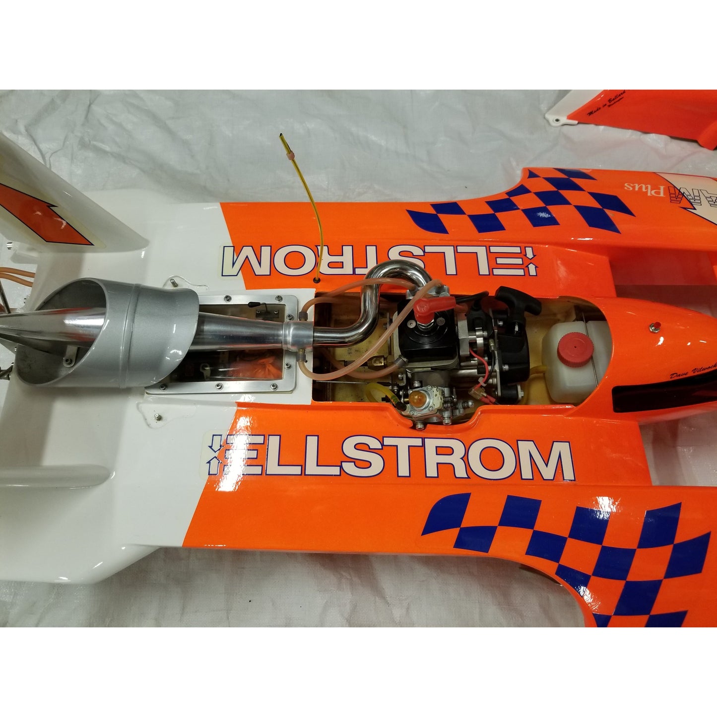 Custom Built Dave Wilwock U-16 Pro Boat RC Miss Ellstrom Elam Plus Hydroplane RT