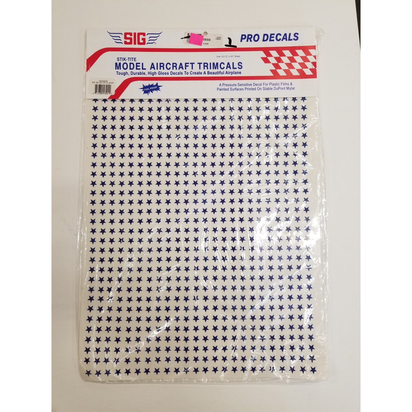 SIG Hobby  No.DCM204  Model Aircraft Trimcals Blue Stars