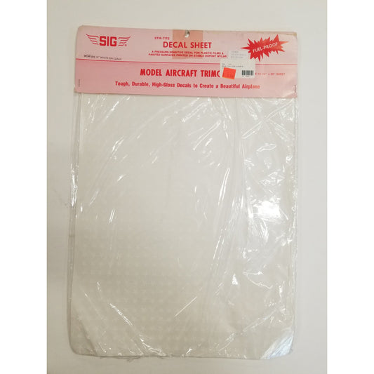 SIG Hobby No.DCM205 Model Aircraft Trimcals - White Stars