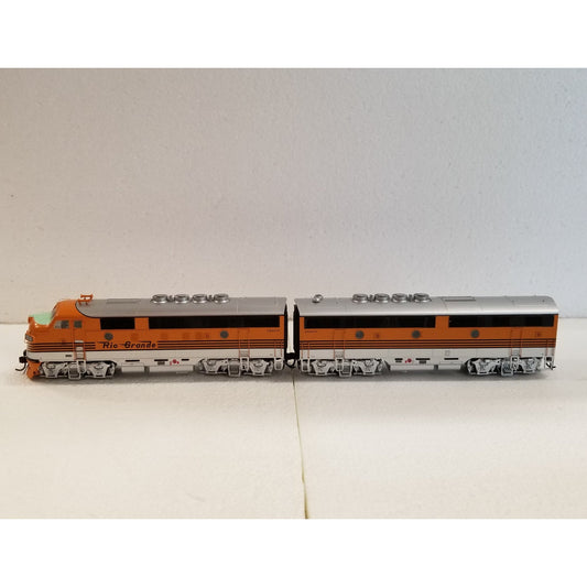 Athearn Genesis HO Scale F7A-F7B Rio Grande Locomotive Set with Tsunami Sound