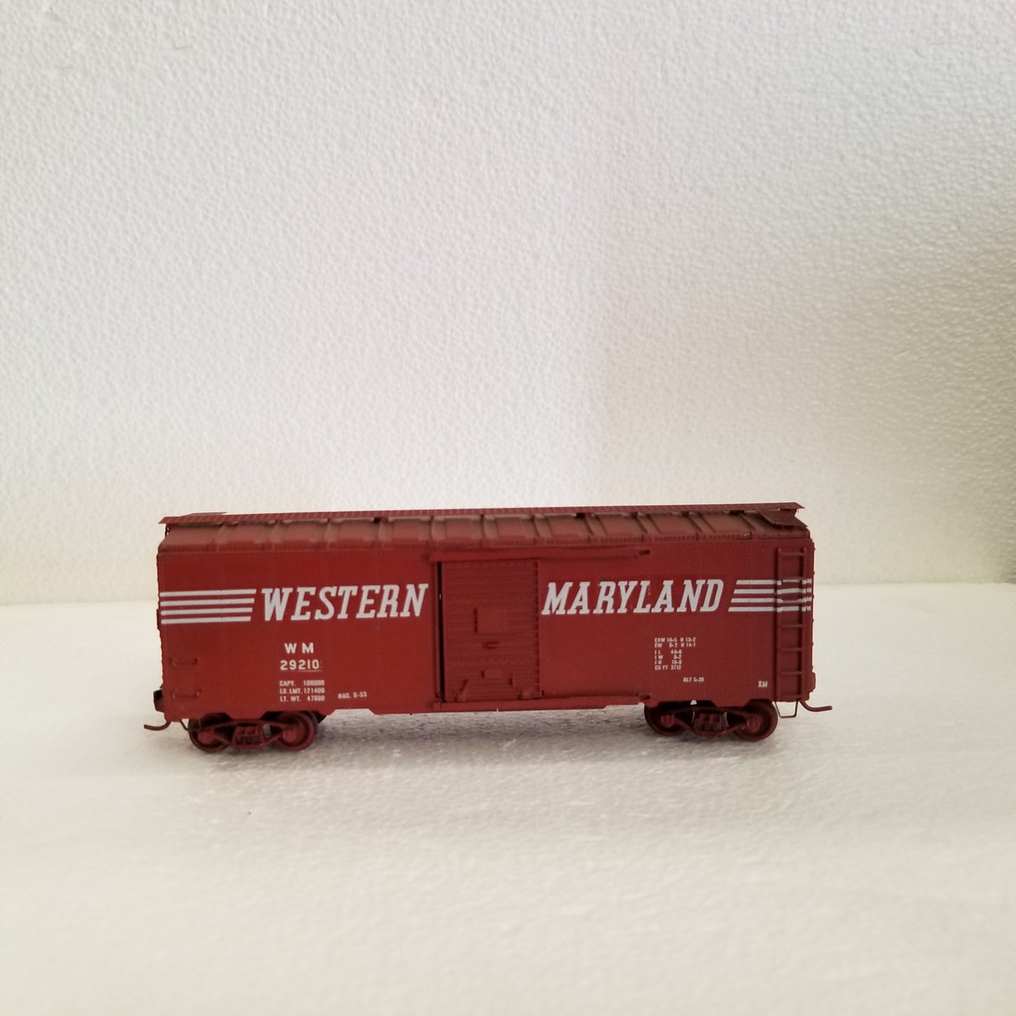 HO Scale Athearn Western Maryland Box Car No.29210