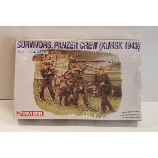 1/35 Scale Dragon No.6129 Survivors, Panzer Crew (Kursk 1943)