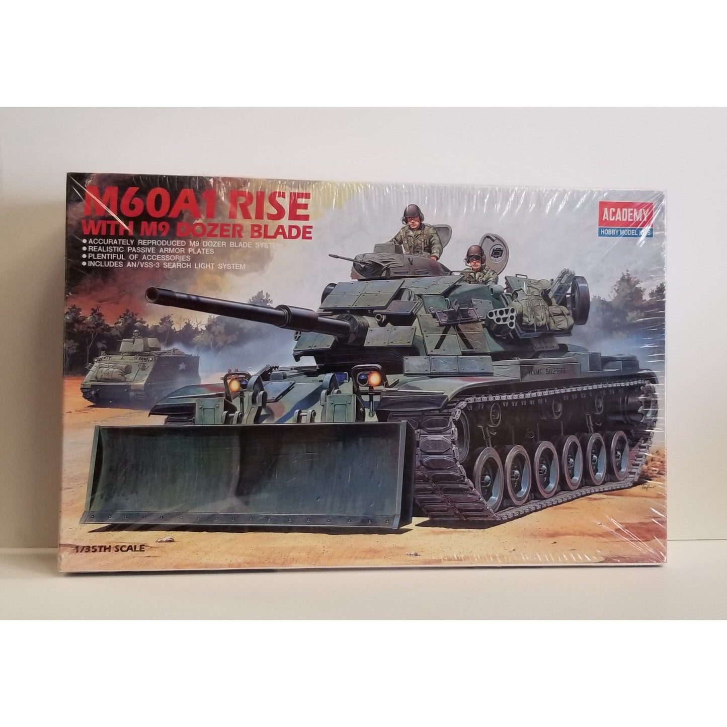 1/35 Scale Academy No.1390 M60A1 Rise With M9 Dozer Blade