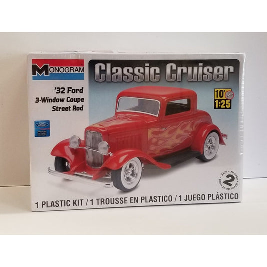 1/25 Scale Monogram No.85-0887 Classic Cruiser '32 Ford 3-Window Coupe Street Ro