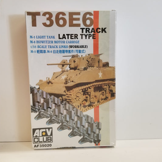 1/35 Scale AFV Club No.AF35020 T36E6 Track Links (Workable) Later Type