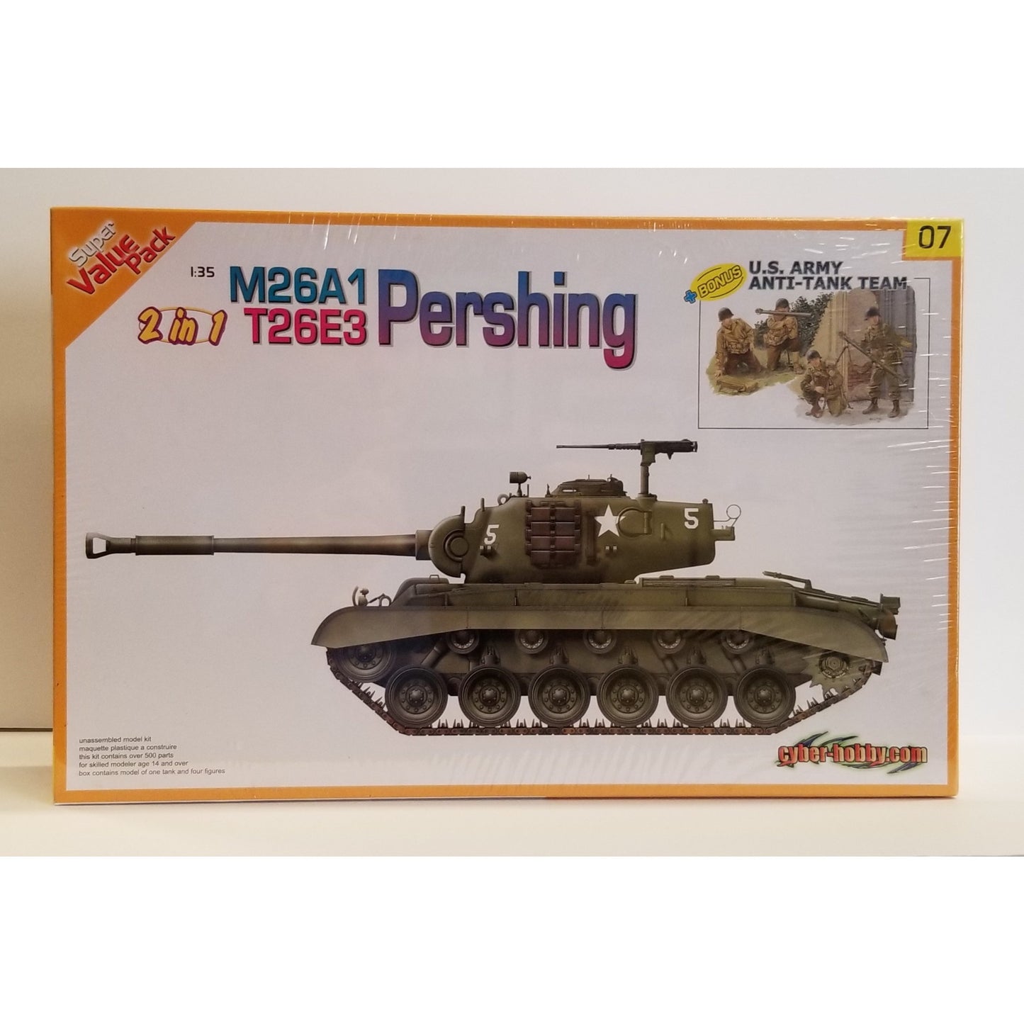 1/35 Scale Cyber-Hobby / Dragon No.9107  M26A1 , T26E3 Pershing