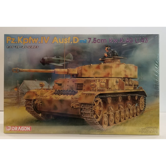 1/35 Scale Dragon No.6330 Pz. Kpfw.IV Ausf.D Mit 7.5cm Kw. K.40 L/43