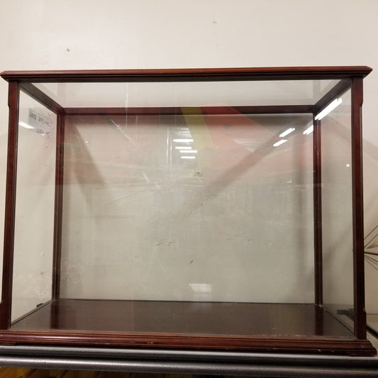 Wood Glass Ship Display Case