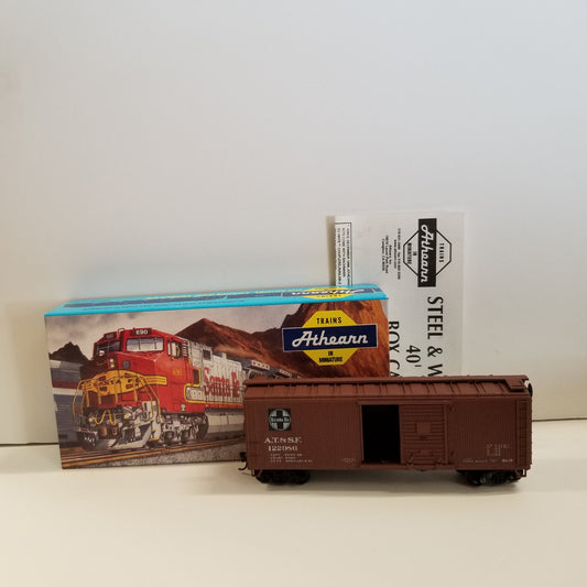 HO Scale Athearn No.5231 40 Foot Santa Fe Wood Box Car