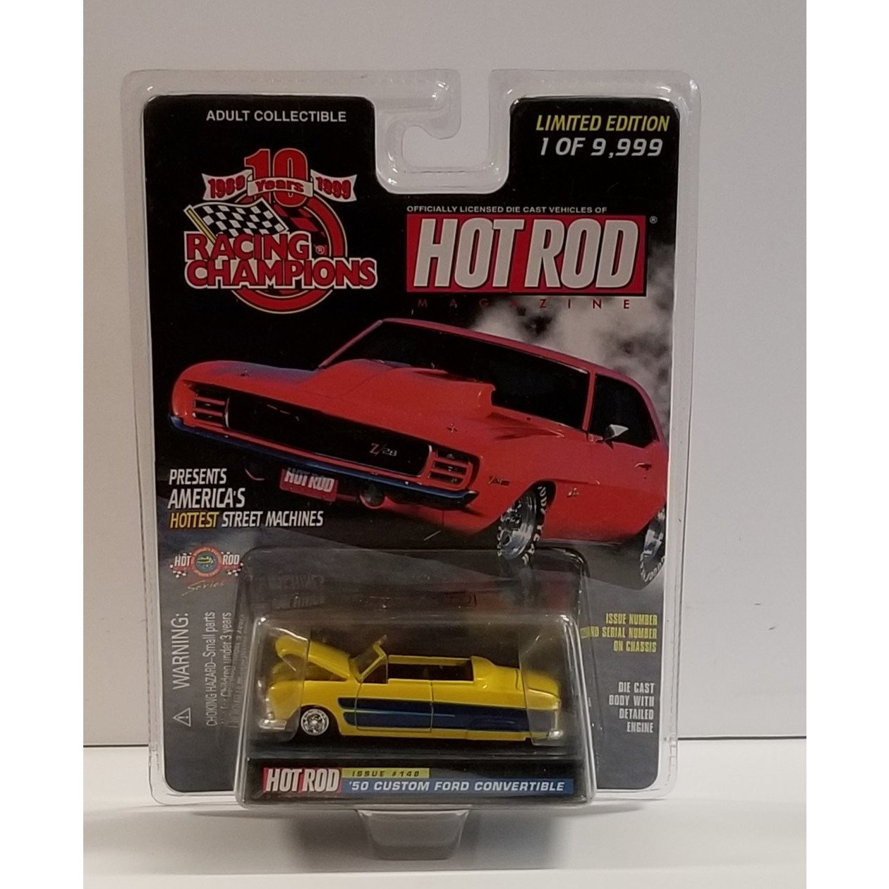 1/64 Scale Racing Champions Hot Rod Magazine No.148 '50 Custom Ford Convertible