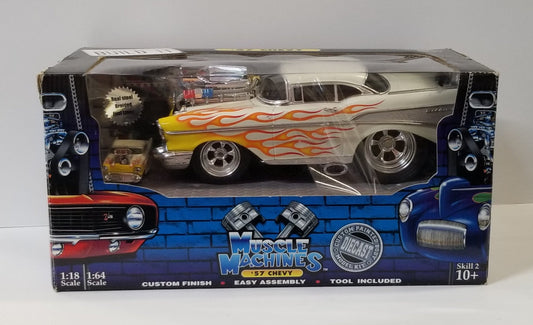 1/18 Scale & 1/64 Scale Muscle Machines Die-Cast '57 Chevy