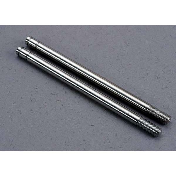 2765 Shock Shafts, Steel, Chrome Finish (X-Long) (2)