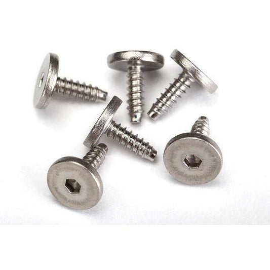 3233 Screws, 2.6X8Mm Flathead Machine, Self-Tapping (Hex Drive) (6)