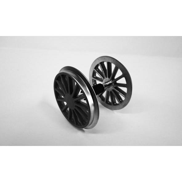 36083 BB Plated Traction Wheelset BR194, Black - Swasey's Hardware & Hobbies